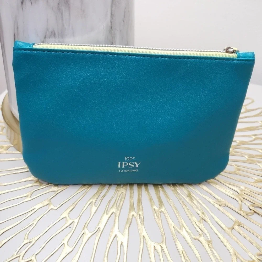 IPSY 100th Glam Bag Turquoise studded Neon…